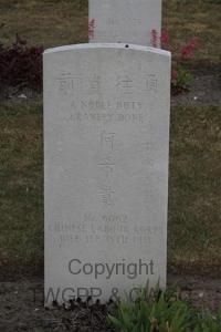 Les Baraques Military Cemetery Sangatte - Ho Hsi K'uei, 